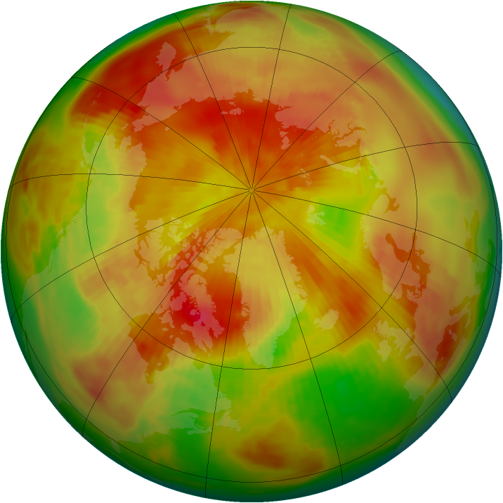 Arctic ozone map for 27 April 1979